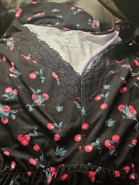 Cherries sleep dress